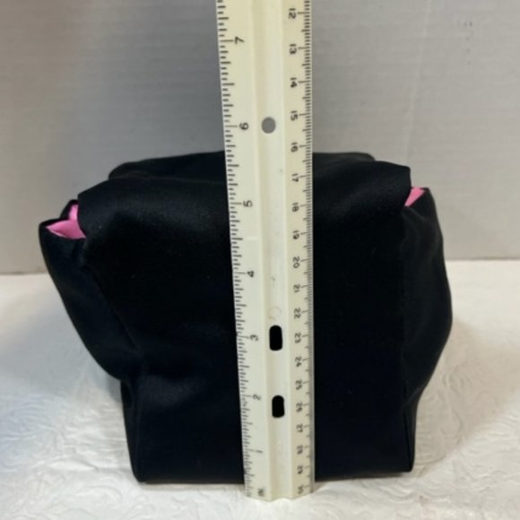 Victoria’s Secret "Only For You" Intimate Lingerie Black Pink Cube Bag 4.5" - Picture 8 of 8